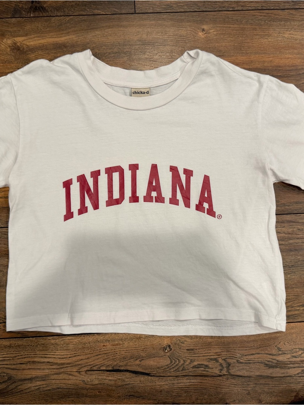 chicka-d White Short-Sleeve 'INDIANA' Graphic Tee